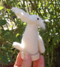 Needle Felt Hare - wool hare - hare ornament - White hare - Image 3