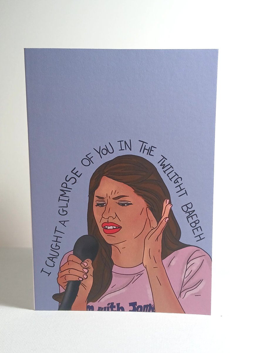 The Next Step Beth singing Greetings card A6