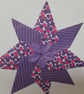 LARGE BLANK HANDMADE ORIGAMI PATTERNED DESIGN CARD. - Image 3