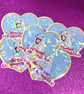 Neil The Seal 'Become Ungovernable' Holo Ice Shatter Heart Shaped Sticker - Image 3