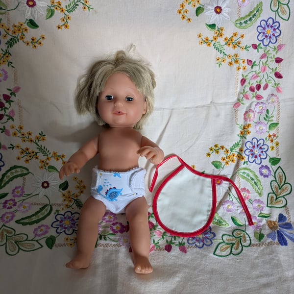 Baby Born boy nappy and bib