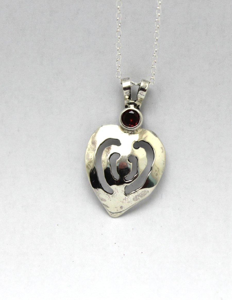 Pierced Heart Necklace