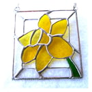 Daffodil Stained Glass Framed Suncatcher Spring Flower 045