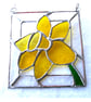Daffodil Stained Glass Framed Suncatcher Spring Flower 045