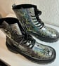 A pair of hand painted and sealed boots by Andrew Jenkins - Image 3
