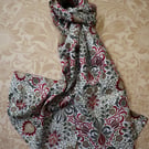 William Morris Scarf Persian Red and Green