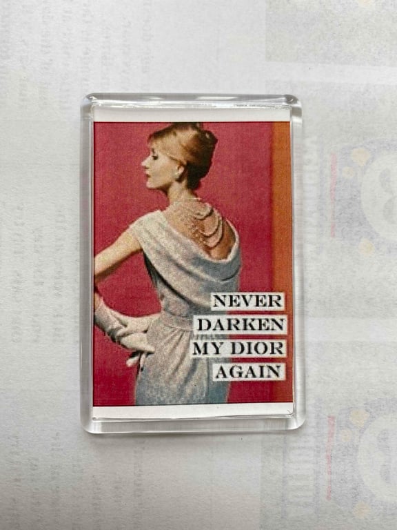 Never Darken My Dior Again funny Fridge Magnet