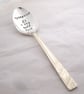 Optimist's Teaspoon, Handstamped Vintage Tea Spoon, Opteamist - Image 2