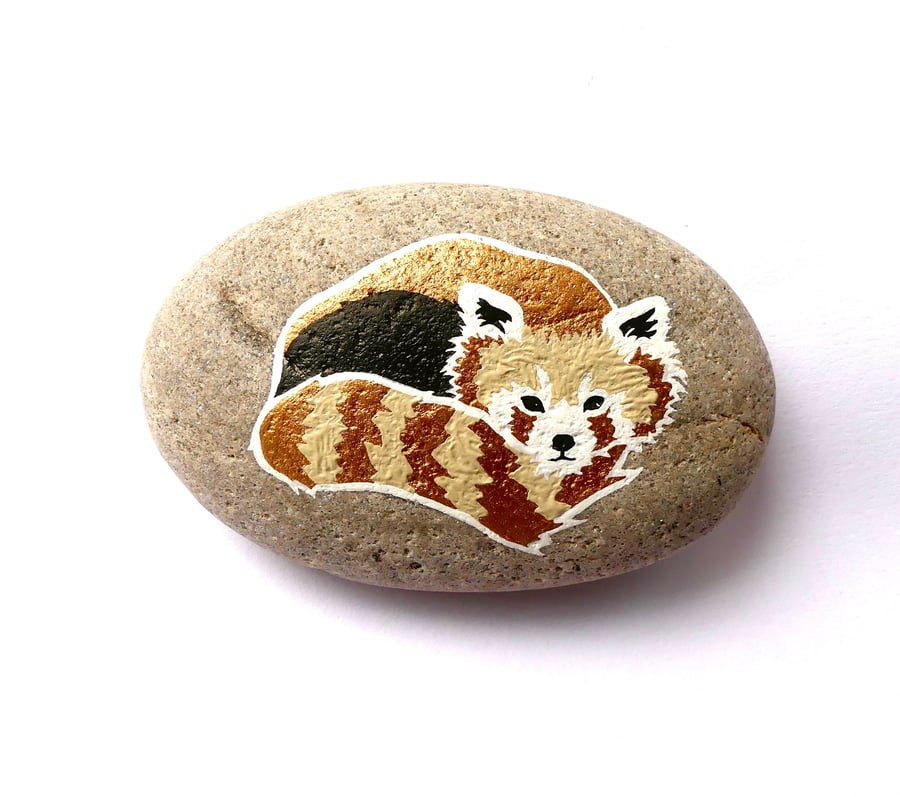 Copper Red Panda Stone - MADE TO ORDER