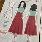 Simple Sew 2 in 1 Sophia Top and Skirt Size 8 - 20 Uk