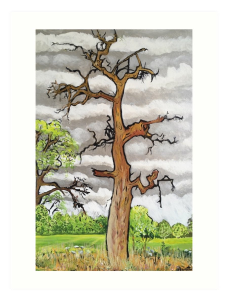 Art Print Taken From The Original Oil Painting ‘The Lightning Tree’