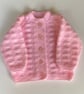 Baby cardigan hand knit 6-9 months - Image 1