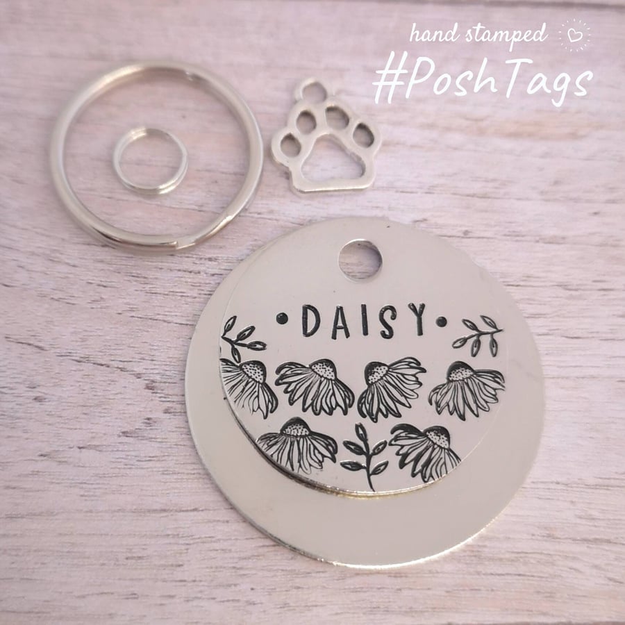 All the daisies - daisy flower echinaces - 3 sizes & colour variations - pet cat