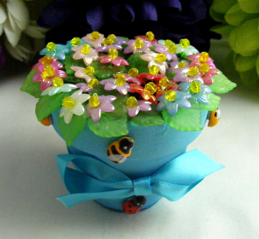 Colourful Pot of Flowers 