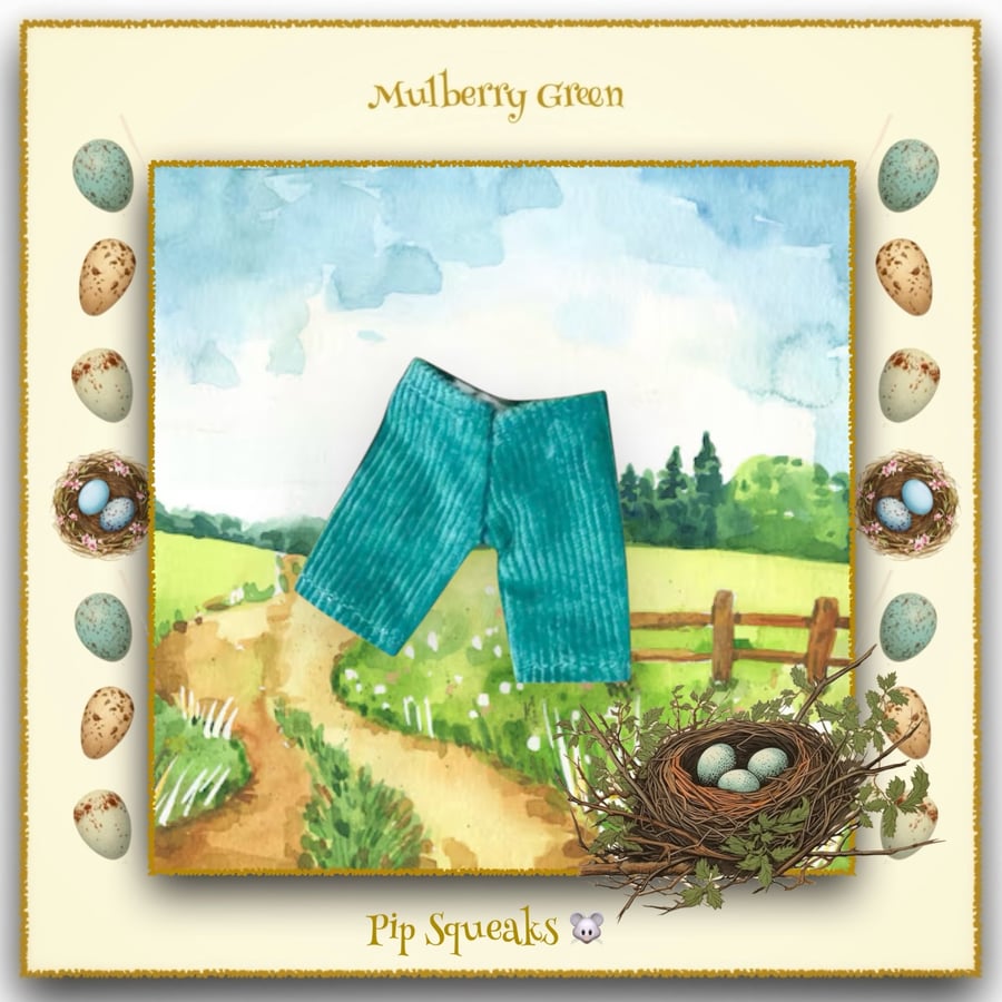Pip Squeaks’ Turquoise Corduroy Trousers 