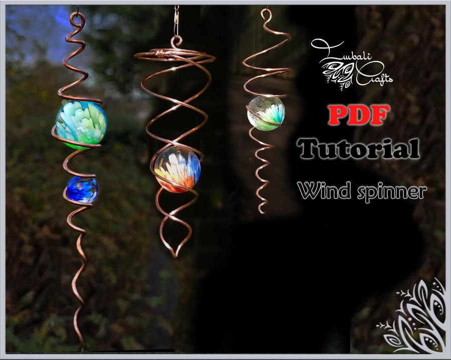 PDF Tutorial - Helix and spiral wind spinner - wire weaving pattern