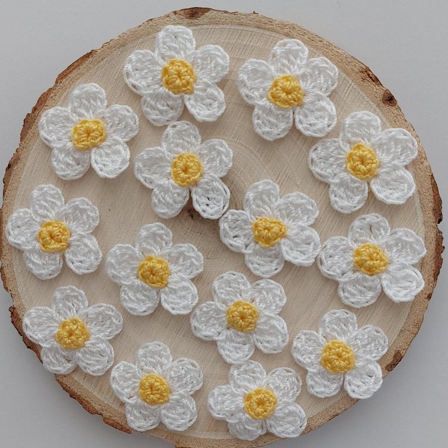 Tiny Crochet Daisies