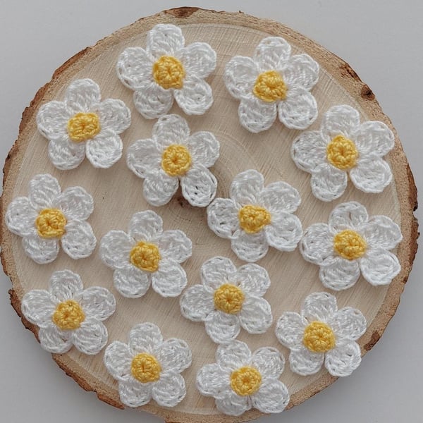 Tiny Crochet Daisies