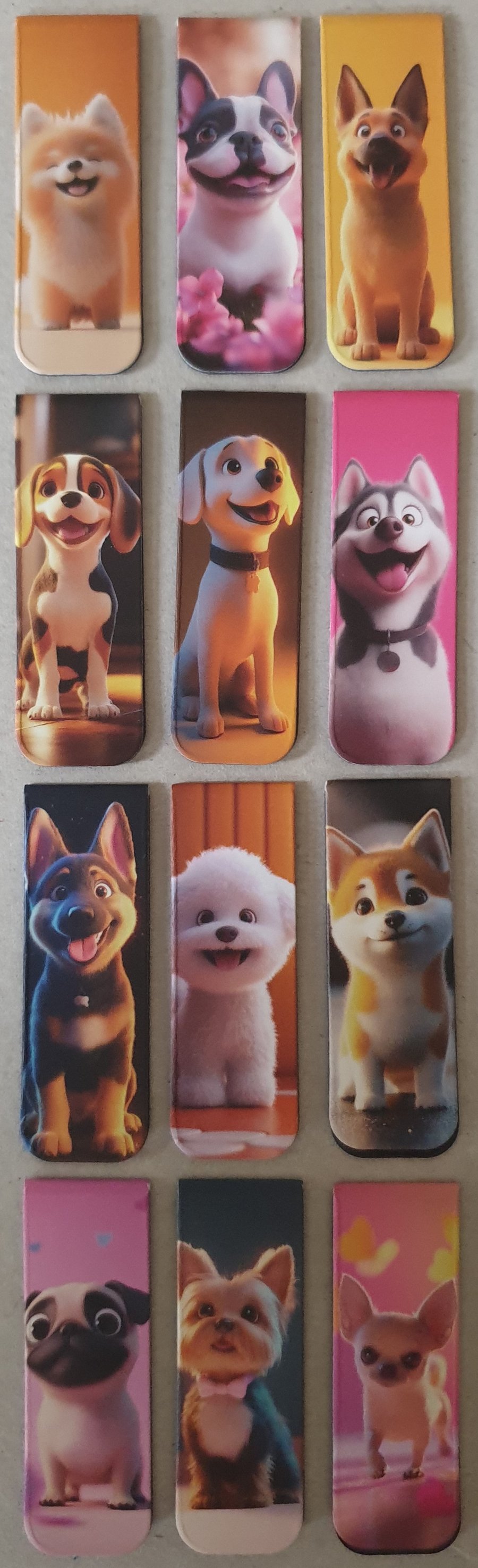 Bookmarks - MAGNETIC - Fridge Magnets - PACK OF 2 - Random Designs - SEE PHOTOS