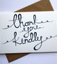 Thank you kindly card - Image 1