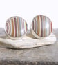 Striped Dodge fordite swivel cufflinks - Image 3