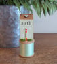 Vintage Bobbin and Handmade Tiny Oak 30th Birthday Gift - Image 1
