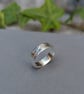 Sterling Silver 5mm Leaf Patterned Ring - JBJ4035
