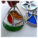 Teardrop Decoration Robin Stained Glass Suncatcher Christmas