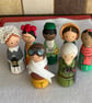 Malala Yousafzai Handpainted Wooden Peg Doll - inspirational women - Image 5
