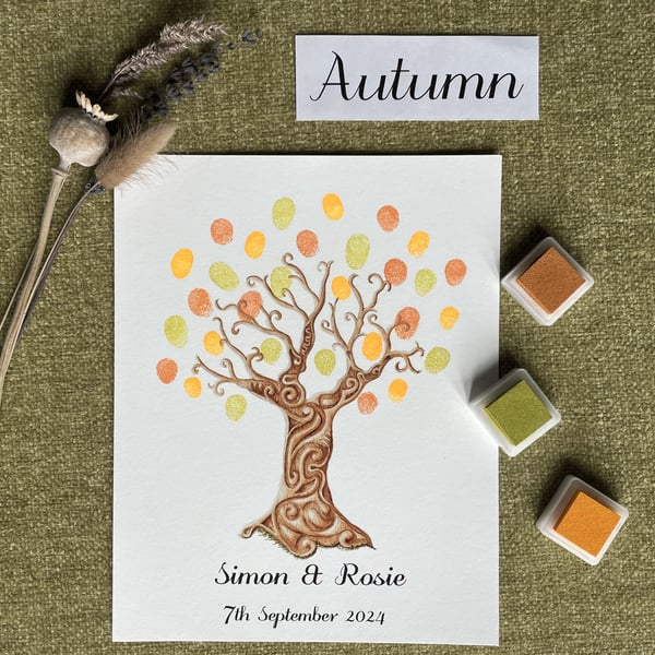 Guest book tree: celtic design