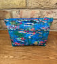 Monet Water Lilies Quilted Fabric Makeup Bag