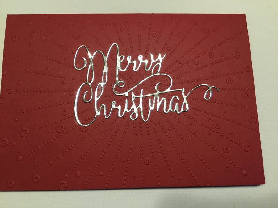 Merry Christmas card. Xmas card. Christmas card. Handmade card. CC662