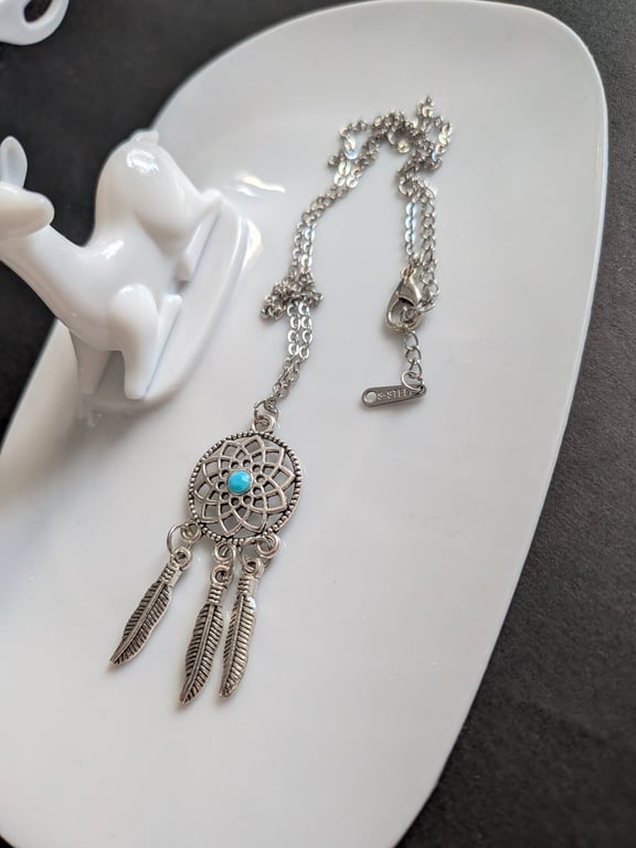 Dreamcatcher Pendant Necklace - Handcrafted Boho & Native Inspired Jewellery