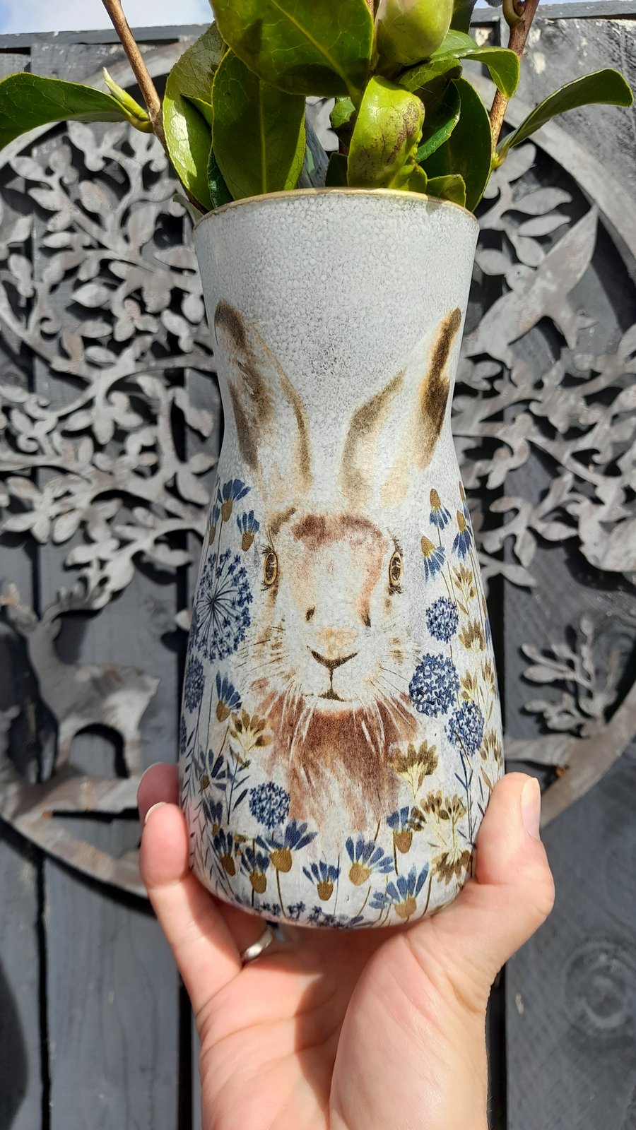 Harriet Hare Glass Vase