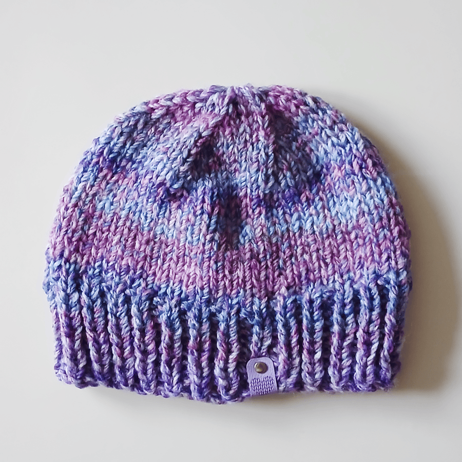 HAND KNIT Ladies Meadow Flowers Hat