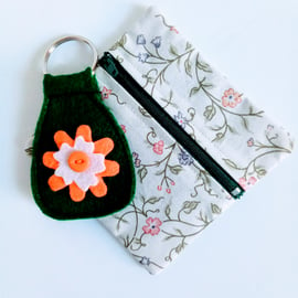 Beautiful Bundle Purse and keyring Gift set, coin purse, change purse