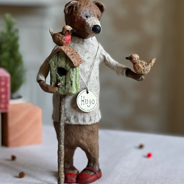Hugo a sweet spun cotton and clay Bear