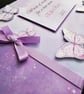 Butterfly birthday guest book, lilac butterflies guest book, butterfly party  - Image 2