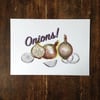 Shaun Keaveny Cart Wall Inspired Onions A4 Art Print