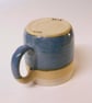 Mug Wheel thrown Elf blue ceramic.. - Image 4