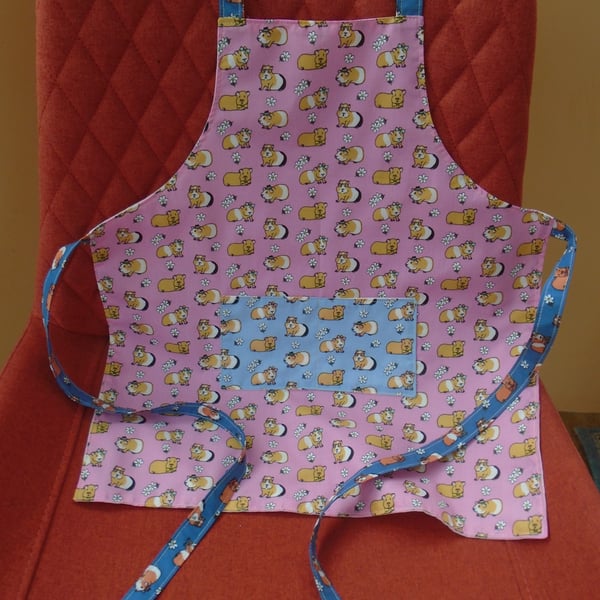 Handmade Child Size Guinea Pig Apron 