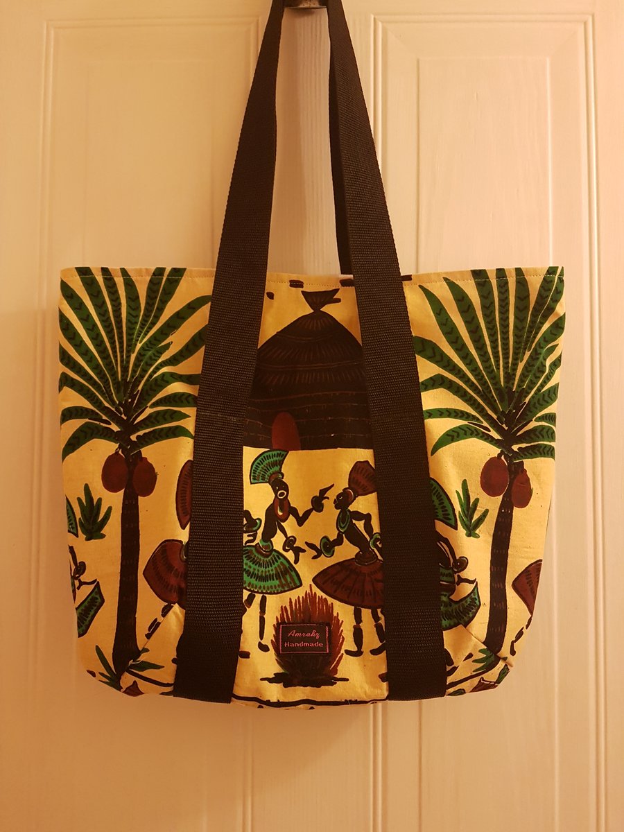 African theme tote