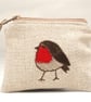 Purse Coin Cosmetic Camera Accessory Robin Nature Bird  - Image 4
