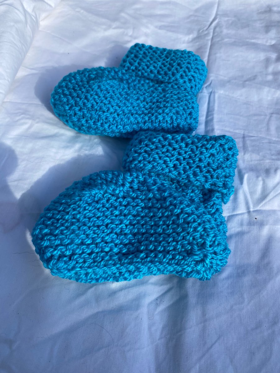 Handknitted Chunky Baby Booties