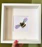 Original Framed  watercolour Bumble Bee 