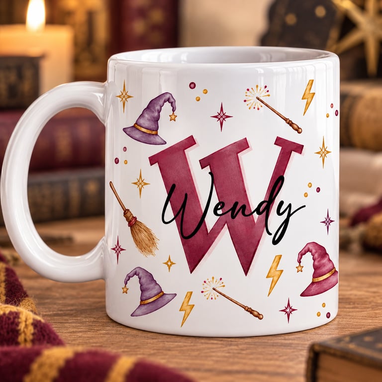 Personalised Wizard Mug – Magical Gift for Harry Potter Fans
