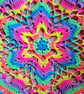 Large, bright crochet mandala doily table mat - Image 10