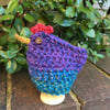 Vibrant Crochet Egg Cosy, Chicken Egg Cozy