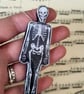 Large Skeleton Goth Halloween Spooky Resin Necklace by EllyMental - Image 3