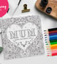 Mother's Day Colouring Card